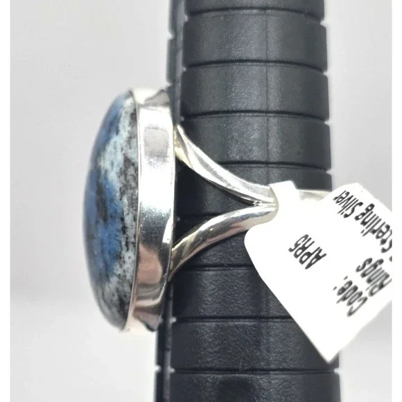 Genuine K2 Jasper Oval Ring Size 6.5 Sterling Silver 925 Handmade Southwest NWT - Picture 10 of 10